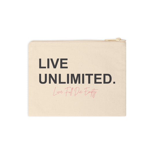 LIVE FULL DIE EMPTY WALLET POUCH