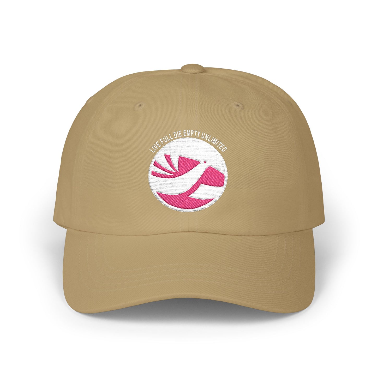Live Full Die Empty Dad Hat (Embroidered)