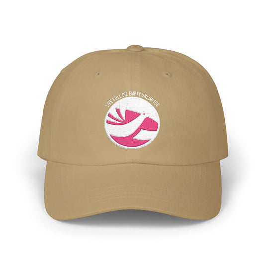 Live Full Die Empty Dad Hat (Embroidered)